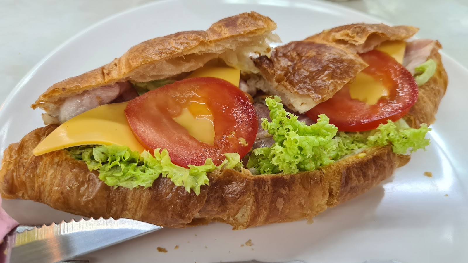 Cheese Ham croissant 芝士火腿牛角包